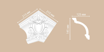 Внешний угол для потолочного плинтуса DECOMASTER